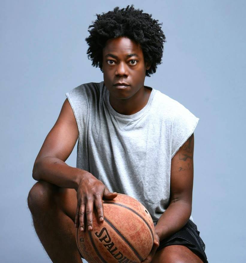 Studio basketball portrait